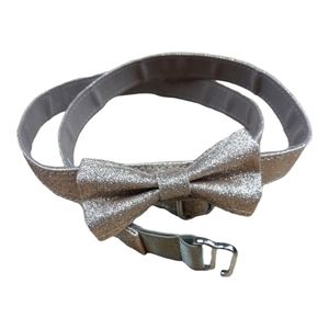 Land's End Golden Shimer Girl Bow Belt L/XL